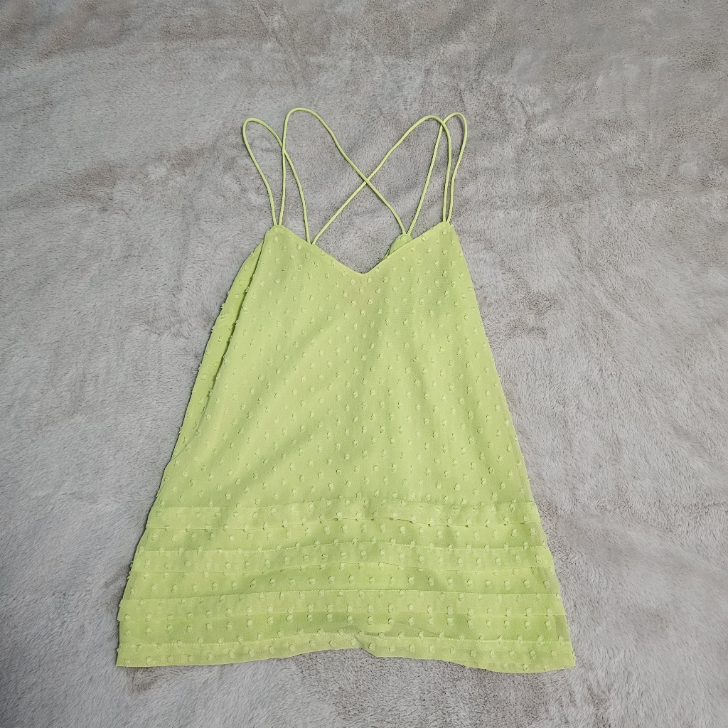 Candies Lime Green Spaghetti Strap Top